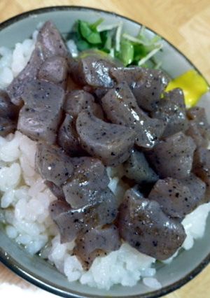 蒟蒻めし ~江戸の味・汁かけ飯♪~-レシピのメイン写真