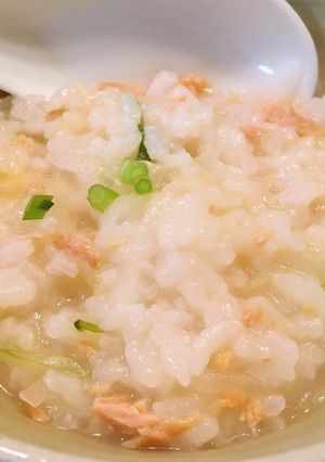 優しい味の鮭のお粥-レシピのメイン写真