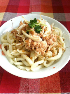 超簡単♡レンジdeごま生姜ツナうどん♪-レシピのメイン写真