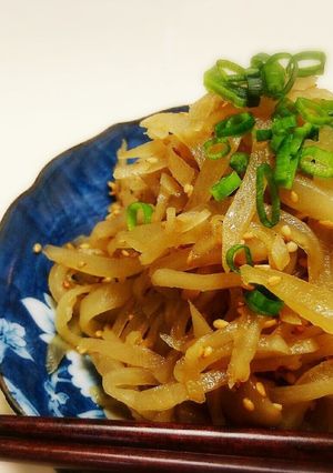 子供がバクバク食べるヤーコンきんぴら☆-レシピのメイン写真