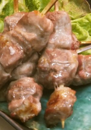 鶏かしらじゃないよ！豚肩ロースの串焼き-レシピのメイン写真