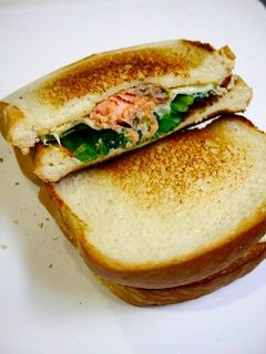 簡単!銀鮭のほうれん草サンド-レシピのメイン写真