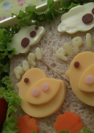 ひよこのお散歩　キャラ弁のかざり-レシピのメイン写真