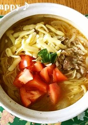 1人鍋で簡単♪イタリアン風ラーメン-レシピのメイン写真