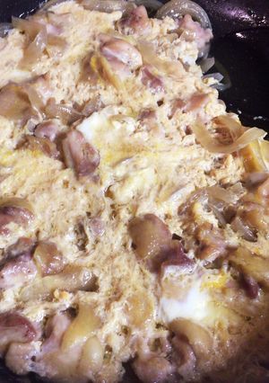 市販の麺つゆだけで簡単♡親子丼-レシピのメイン写真