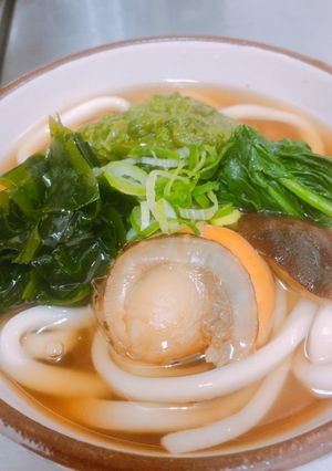 海藻たっぷり温うどん!-レシピのメイン写真