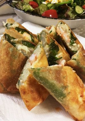 ポテトと海老の春巻き！大葉チーズ入り-レシピのメイン写真