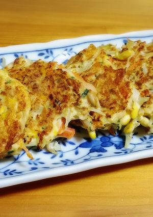 【覚書】簡単☆豆もやしとツナのお焼き-レシピのメイン写真