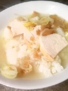 蒸し鶏と天津冬菜のスープ茶漬け、さすが!-レシピのメイン写真