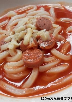 レンジで簡単★トマトスープうどん-レシピのメイン写真