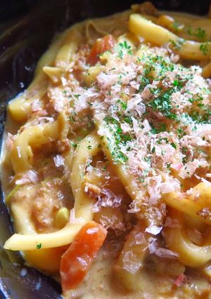 残り物♪ミルキー煮込みチーズカレーうどん-レシピのメイン写真