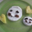 ヨーグルトアート★お顔を作ったよ!