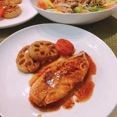 รูปของ 濃厚低糖質★白身のバター醤油