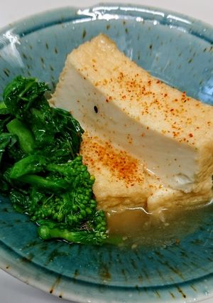 絹あげと菜の花の煮物-レシピのメイン写真