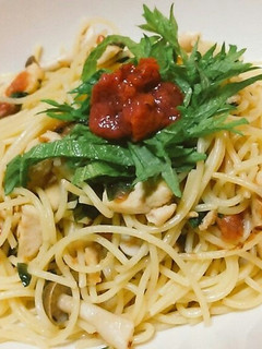 和風✿梅パスタ-レシピのメイン写真