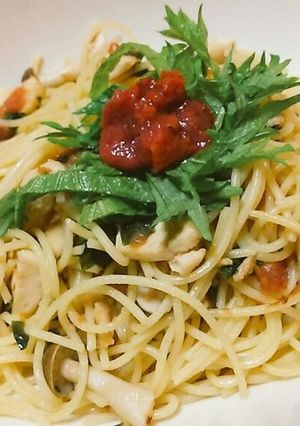 和風✿梅パスタ-レシピのメイン写真