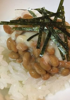 納豆とチーズフォンデュのご飯-レシピのメイン写真