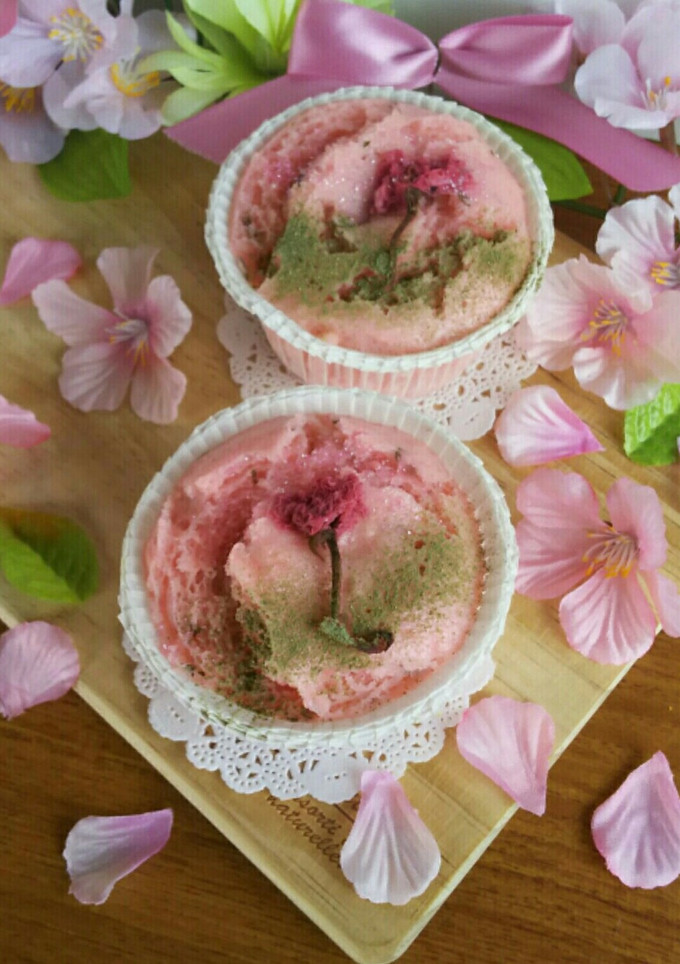 さくら風味の蒸しぱん-レシピのメイン写真