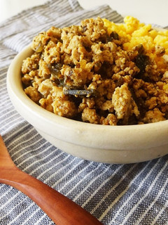 だしがら昆布で鶏そぼろ♪-レシピのメイン写真
