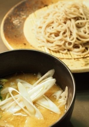 【ジビエ】猪味噌南蛮つけ汁蕎麦-レシピのメイン写真