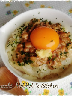 ひと手間かけた たまごかけご飯*納豆-レシピのメイン写真