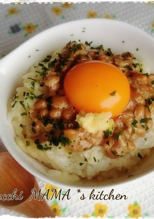 ひと手間かけた　たまごかけご飯＊納豆-レシピのメイン写真