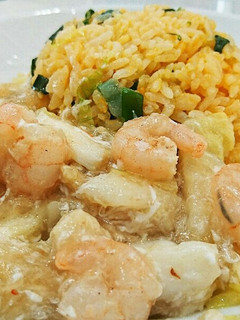 美味しくて簡単な☆あんかけ海鮮炒飯☆-レシピのメイン写真