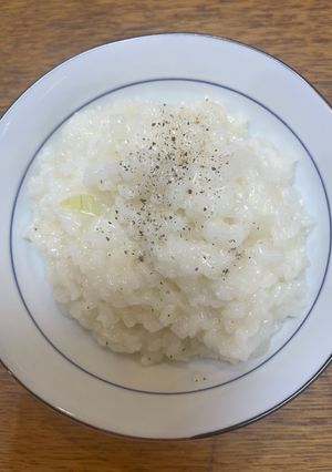 白いガーリックリゾット-レシピのメイン写真