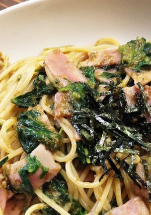 海苔佃煮マヨパスタ-レシピのメイン写真