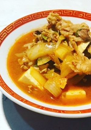 スンドゥブチゲ風ラーメン-レシピのメイン写真