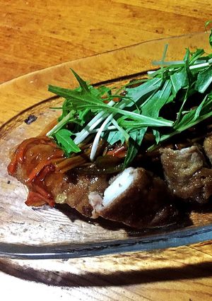長芋の豚肉巻～甘酢あん添え～-レシピのメイン写真