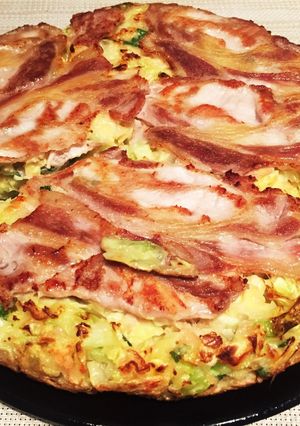 フライパンで!簡単お好み焼き!-レシピのメイン写真