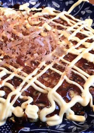 低糖質！里芋とキャベツで作るお好み焼き-レシピのメイン写真