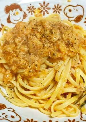 カルディ好き必見！蟹とトマトのスパゲティ-レシピのメイン写真