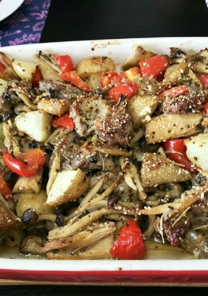 切って焼くだけ☆豚と野菜のオーブン焼き-レシピのメイン写真