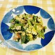 小松菜とベーコンと卵のマヨ醤油炒め