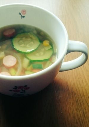 ズッキーニのごろごろスープ-レシピのメイン写真