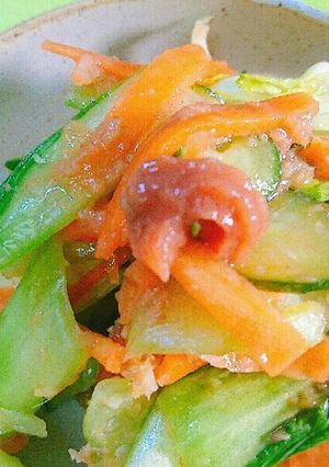 ☆青梗菜他梅生姜の箸休め(´∀｀=)-レシピのメイン写真
