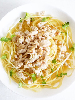 鶏挽肉のパスタ 柚子胡椒塩麹仕立て-レシピのメイン写真