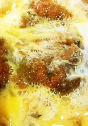 チキンカツリメイク親子丼？-レシピのメイン写真
