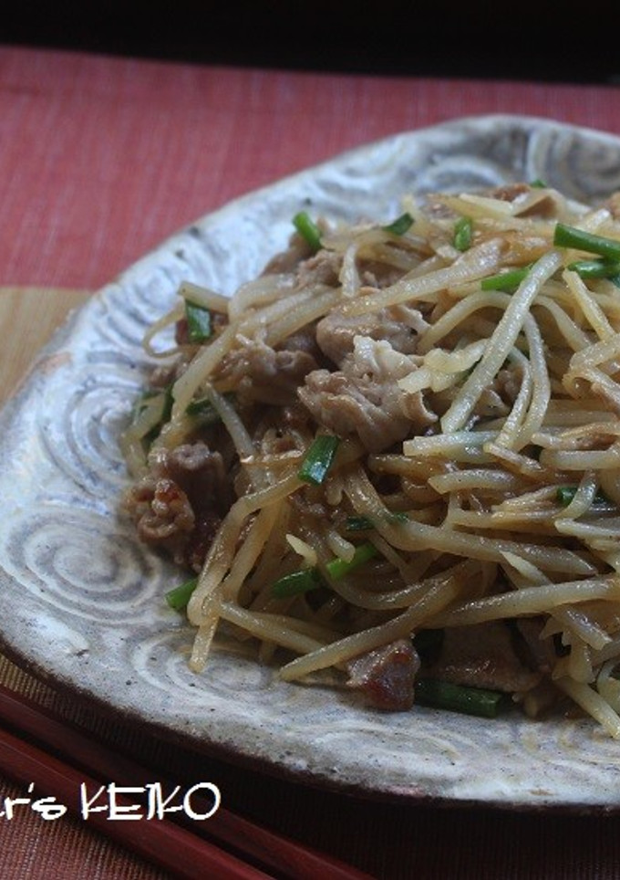 じゃがいもと豚肉の中華風炒め物-レシピのメイン写真