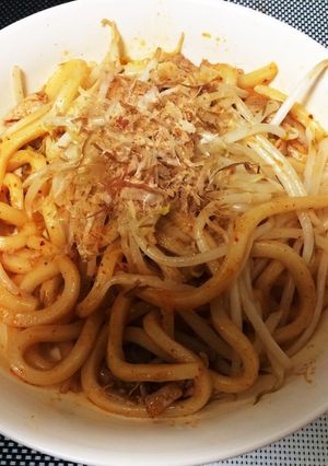 ごま油薫る！簡単！チゲキムチ焼うどん-レシピのメイン写真