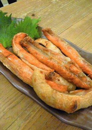 魚焼きグリルで♪鮭ハラスの美味しい焼き方-レシピのメイン写真