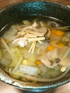 野菜たっぷりあったか生姜スープ-レシピのメイン写真