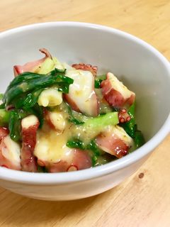 簡単美味しい♡タコとわけぎのぬた和え-レシピのメイン写真