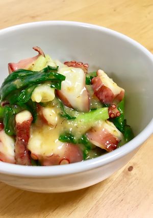 簡単美味しい♡タコとわけぎのぬた和え-レシピのメイン写真