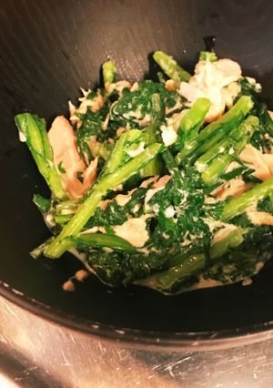 春菊とツナのにんにくマヨネーズサラダ-レシピのメイン写真