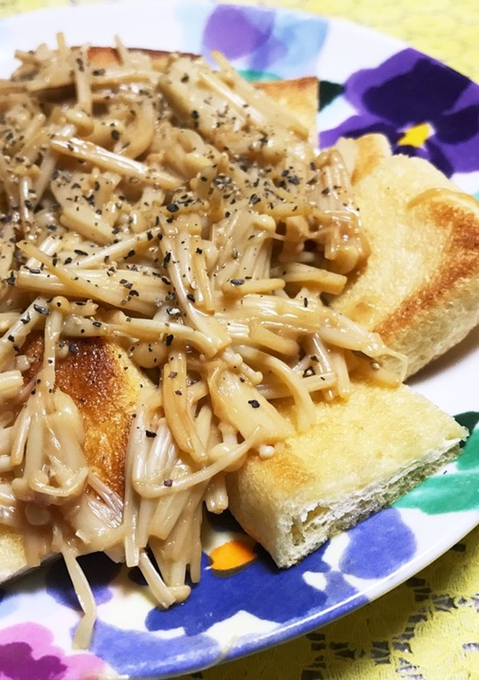 超簡単☆油揚げのえのきバター乗せ-レシピのメイン写真