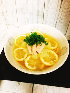 鶏塩レモンミゾレラーメン-レシピのメイン写真