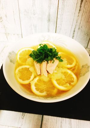 鶏塩レモンミゾレラーメン-レシピのメイン写真